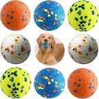 Dog Balls, Indestructible Tennis Balls for Dogs, Durable Bouncy Dog Toy Balls for Aggressive Chewers, Interactive Dog Toys for Fetch Game, Lightweight Floating Dog Toys