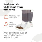 Cat Mate C3000 Automatic Dry Food 3-Meal Feeder, BPA Free for Cats & Small Dogs