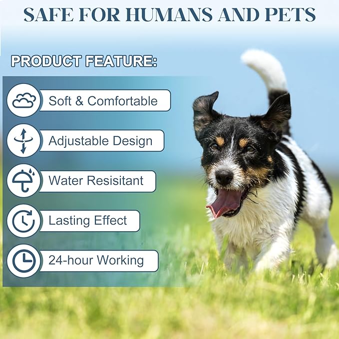 2 Pack Highly Effective Flea Collar for Dogs, Tick Control for Dogs Provides Up to 16 Months of Dog Comfortable Prevention Collars