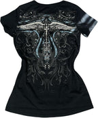 Women Y2K Graphic T-Shirts Summer Short Sleeve Punk Gothic Tee Tops Vintage 90s Aesthetic Emo Clothes Streetwear