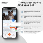 Dog Tags Personalized, QR Code Pet ID Tags for Dog Collar, Online Profile, Scan Location Alerts, Black
