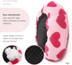 Dog Beds for Small Dogs Pink Princess Round Calming Anti Anxiety Doggie Bed Small Cute Puppy Bed 23 Inch