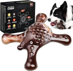 Tough Dog Chew Toy for Aggressive Chewers – Durable Bacon Flavored Nylon Bone for Large Dogs, Fillable Dental Toy for Teething, Indoor Chewing & Crate Training, Boredom Relief Gift