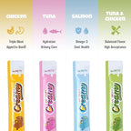 M-PETS Ocean Fresh Tuna Lickable Cat Treat – 20 Tubes of Healthy Squeeze Up Creamy Snacks with Functional Nutrients for Hydration, Digestive & Coat Health – Grain Free, High Protein, Low Calorie