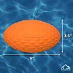 Playology Hound2O Dog Toys | Squeaky Football Toy for Dogs to Chase | Orange Floating Outdoor Toy - Easy to Clean and Made from Non Toxic Materials