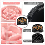 Slow Feeder Dog Bowls 2PCS, Anti-Choking Puzzle for Small Breeds