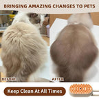 4 in 1 Cat Steam Brush for Shedding, Rechargeable Steam Pet Brush for Dog and Cat, Anti-Static, Massage, Cleaning, Shedding & Combing All In One!(Brown)