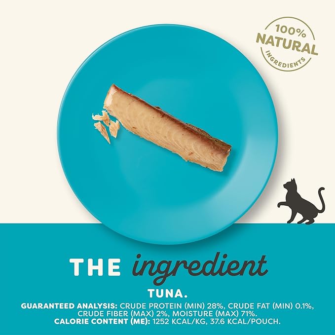 Applaws Natural Cat Treats, Grain-Free, Single Ingredient, Whole Protein Fillet, Healthy Snacks with No Artificial Additives (6 x 1.06oz Whole Tuna Loin)