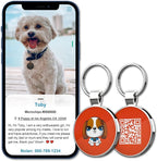 MYLUCKYTAG QR Code Dog Tags - Scan for Instant Pet Location Alert Email