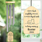 Cat Memorial Gifts for Loss of Cat, PEMIRSAYO Pet Memorial Wind Chime, Pet Memorial Gifts for Cats, Loss of Cat Sympathy Gift, Cat Remembrance Gift, Pet Loss Gifts