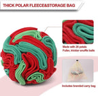 Snuffle Ball for Dogs - Interactive Dog Toys to Keep Them Busy, Dog Puzzle Toy with Soft Fabric for Small, Medium Dogs Daily Companionship, Training Reward Gift