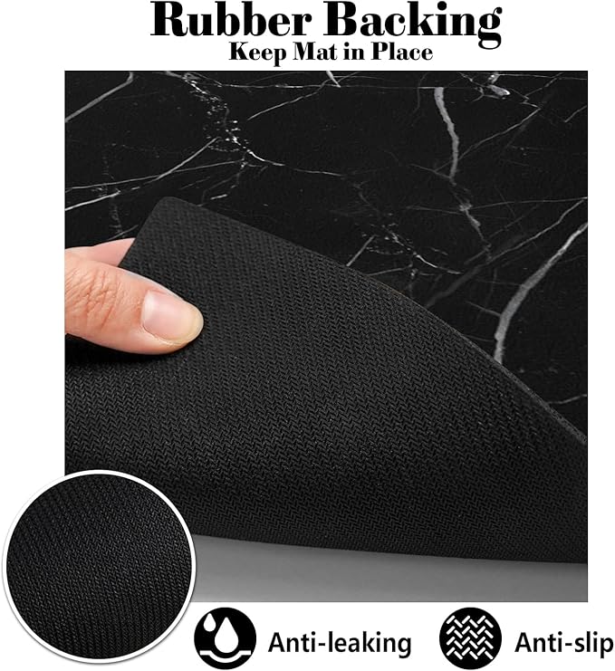 Dog Food Mats for Floors Absorbent, Pet Cat Food Mat - Quick Dry Dog Bowl Mats for Food and Water, Eco-Friendly Boho Pet Supplies