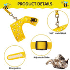 Cat Harness with Leash and Collar for Walking - Escape Proof with 59 Inches Leash - Adjustable Soft Vest Harnesses for Medium Large Cats