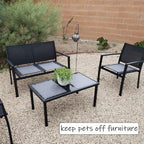 16PCS Cat Spike Mat Outdoor Indoor Cat Deterrent Scat Mat Keep Cats/Dogs Off Counter Pet Deterrent Training Mats Plastic Mats with Spikes (18.3 Sq.ft,16" x 13"