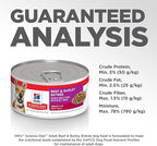 Hill's Science Diet Adult 1-6, Adult 1-6 Premium Nutrition, Wet Dog Food, Beef & Barley Loaf, 5.8 oz Can, Case of 24