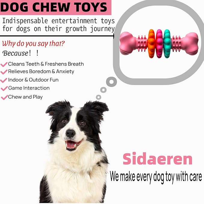Puppy Teething Toy – Dog Chew Toy for Small Dogs and Puppies, Interactive Puppy Toy for Teething, Dog Teeth Cleaning Aid