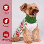 KYEESE Dog Christmas Sweater Soft Pet Sweater for Small Dogs Male Small Pet Sweater Puppy Sweater Warm Dog Clothes Stretchy Dogs Coats Warm Pets Christmas Outfit