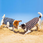 Dog Cooling Vest, Quick Dry Dog Summer Clothes Pet Vest Puppy Shirts, Sleeveless Dogs Cooling T-Shirts for Small Medium Large (Red Heart+Blue Heart, XXL)