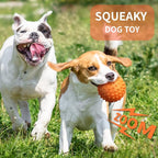 Apasiri Dog Balls for Aggressive Chewers, Dog Toys for Aggressive Chewers, Squeaky Balls for Dogs, Floatable Dog Toys for Aggressive Chewer Large Breed Peanut Butter 2 Pack