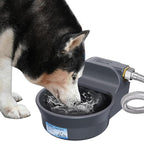 67OZ Automatic Dog Water Dispenser Patented Dog Water Bowl Dispenser Fits 3/4'' GHT Faucet Automatic Water Dispenser for Dogs Cats Chicken Waterer Outdoor Waterer Bowl Include 5Ft Water Hose