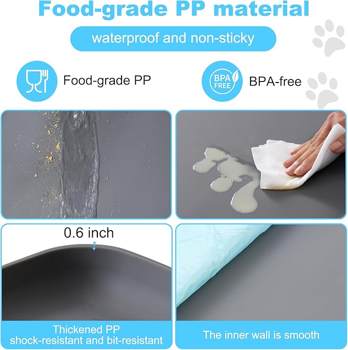 16in x 24in Dog Pee Pad Holder - Leak-Proof Non-Slip Indoor Tray, Fits Standard Puppy Pads, Ideal for Puppy Potty Training (S)