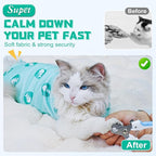 Supet Cat Wrap for Cutting Nails, 2025 Self-Adherent Cat Grooming Wrap, Anti-Escape Calming Cat Swaddle Wrap for Medicine, Nail Clipping, Teeth Brushing, Ear Cleaning