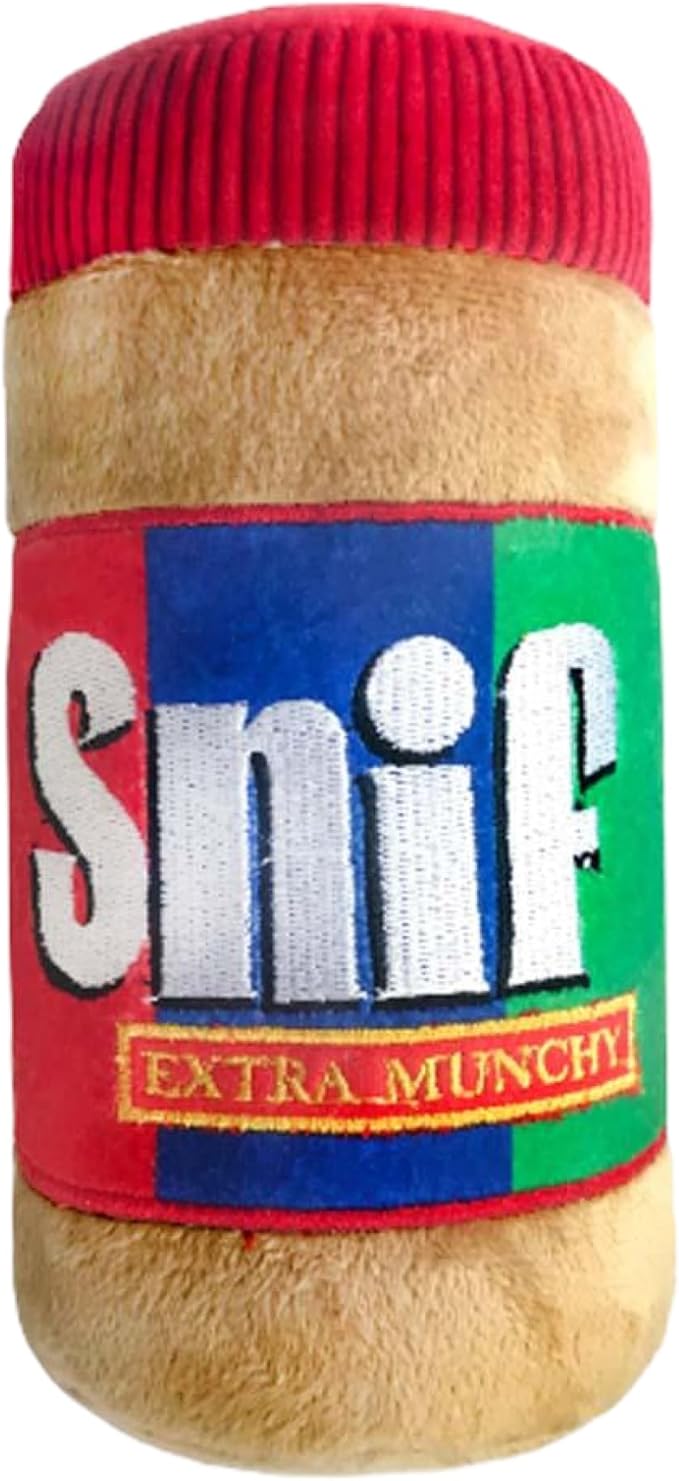 Huxley & Kent Funny Dog Toy w/Squeaker – Power Plush Squeaky Dog Toys for Small, Medium & Large Dogs – Soft Stuffed Animal for Indoor Play & Fetch - Snif, Large