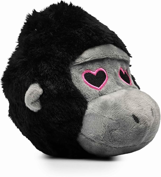 Flourish Pets 2 in 1 Multi-Layer Chew Toy for Active Dogs | Non-Toxic BPA Free Double Stitched Soft Fabric Exterior Dog Toys | Long-Lasting Dog Plush Toys –Love Gorilla 3.5"