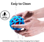 seagi Interactive Dog Toys – Durable Automatic Bouncing & Vibrating Interactive Dog Ball for Smart Play, Motion-Activated Moving Dog Toy for Small/Medium/Large Dogs,USB Rechargeable (Blue)