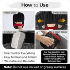 2PCs Pet Hair Removal Glove for Cats & Dogs, Upgraded Five-Finger Electrostatic Pet Hair Gloves, Reusable Magic Brush Pet Hair Remover Tool for Laundry, Car Seat, Couch, Carpet