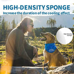 ALL FOR PAWS Cooling Dog Bandana, Ice Bandana for Dogs, Blue, XL, Modern Functional, Unisex, Summer, Dog Cooling Accessories, Neckwear, Water Repellent, Water Ripples Pattern, Pull On Closure