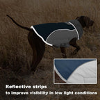 Doglay Dog Coat Waterproof Warm Dog Winter Jacket,Christmas Reflective Fleece Puppy Winter Coat with Harness Hole, Adjustable Snow Jacket for Small Medium Large Dogs