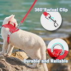 Cat Harness and Leash Set Escape Proof for Kitten Walking, Soft Adjustable Top Handle Vest Harnesses for Cats, Easy Control Breathable Reflective Small Medium Large, Red, XXS