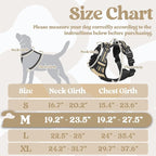 rabbitgoo Dog Harness Medium Sized, No Pull Pet Harness with 3 Buckles, Adjustable Soft Padded Vest with Control Handle, Walking Reflective Pet Vest for Medium Dogs, Beige, M
