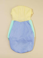 QWINEE Basic Dog Hoodie Sweatshirt Puppy Sweater Warm Cat Costumes Pet Clothes for Chihuahua Puppy Kitten Small Medium Dogs Yellow and Blue X-Large