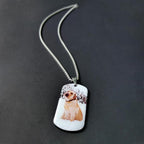 Funnylife Custom Pet Memorial Necklace - Dog Loss Gift - Sympathy for Pet Loss