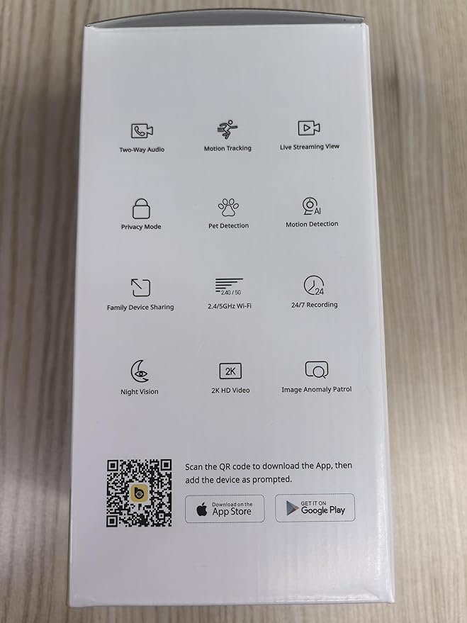 BoyKeep Indoor Camera - 2K Pet Camera, 5G/2.4GHz WiFi Cam for Baby Monitor with Phone App, 360° Pan & Tilt, 2-Way Audio, Color Night Vision, New for 2025 with 12s Free Cloud Storage