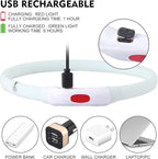 LED Dog Collar, Rechargeable RGB Color Changing Light Up Dog Collars, Waterproof Dog Lights Make Pet Visible and Safety for Night Walking，Outdoor, Camping, for Small Medium Large Dogs