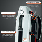 The Maxine One Small Dog Carrier by Little Chonk | Dog Backpack Carrier for Small Sized Breeds | Adjustable Front Facing Pet Carrier for Travel | Dog Hiking Backpack - Chonkcrete Gray