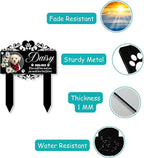 Custom Pet Grave Markers Dog | Custom Pet Headstones for Dogs | Best Memorial Gifts to Tribute Your 4-Legged Companions | Personalized Grave Marker for Furry Friends with Flower Picture Frame