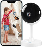 owltron Indoor Security Camera 2K, 2.4GHz WiFi Cameras for Home Security Baby Monitor Camera with Motion/Cry Detection, Pet & Dog Cam with Phone App, Night Vision, 2-Way Audio, Works with Alexa