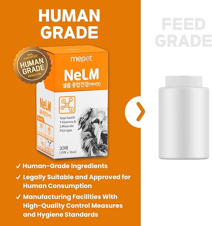 NeLM Supplements & Vitamins for Dogs - Mouth Dissolving Strips - Multivitamin, Eye, Hip & Joints, Gut, Dental Support - Pet Health Supplies - 30 Stips(Pack of 1) (30 Strips (Pack of 1), Multivitamin)