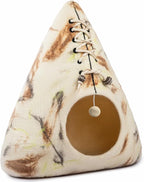 Luxurious Eco-Friendly Merino Wool Cat Cave Bed Teepee Design - Foldable Hideaway Pod for Indoor Cats - Premium Felt Kitten Beds - Covered Cat House for Ultimate Cozy Comfort by Woolygon