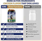 Hip and Joint Supplement for Dogs 200 Hemp Dog Calming Chews with Glucosamine, Chondroitin, Msm, Omega 3, Melatonin for Senior Dogs Anxiety, Dog Pain Relief Anti Inflammatory Small/Medium/Large Breed