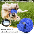 Indestructible Squeaky Dog Ball, Large/Medium Dog Aggressive Chewing,Interactive Dog Toy Relieves Anxiety, Cleans Teeth,Outdoor Waterproof