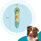 Outward Hound Tough Skinz Durable Squeaky Dog Toy with Two Tough Layers, Snake, Blue, Large