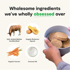 Open Farm, Freeze Dried Raw Dog Food, Patties with 95% Meat, Organs & Bone, Complete Meal or Freeze Dried Dog Food Mixer, Grass-Fed Beef Recipe, 10.5oz Bag