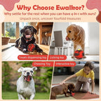 Dog Toys for Boredom - Frozen Treats, Refillable Freezable Dogs Food, Reduces Anxiety Chew Toy, Easy to Clean, Treats Dispensing, 4-in-1 Enrichment