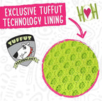 HuggleHounds Plush Dog Toy - Fuzzy Dog Toy, Soft Plush, Interactive Durable Stuffed for Small and Large Breeds with Squeaker - Squooshie Bunny