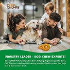 Pork Chomps Roasted Pork Skin Dog Chews, 3-inch Donuts, 2 Count